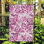 Pink Ribbon Hibiscus Tropical Pattern Garden Flag Breast Cancer