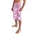 Pink Ribbon Hibiscus Tropical Pattern Lavalava Breast Cancer