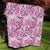 Pink Ribbon Hibiscus Tropical Pattern Quilt Breast Cancer