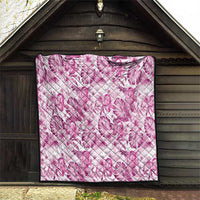 Pink Ribbon Hibiscus Tropical Pattern Quilt Breast Cancer LT01 - Polynesian Pride