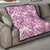 Pink Ribbon Hibiscus Tropical Pattern Quilt Breast Cancer