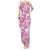 Pink Ribbon Hibiscus Tropical Pattern Tank Maxi Dress Breast Cancer