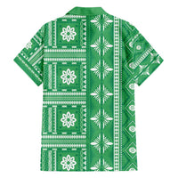 Fiji Masi All Green Hawaiian Shirt Tapa Pattern LT01 - Polynesian Pride