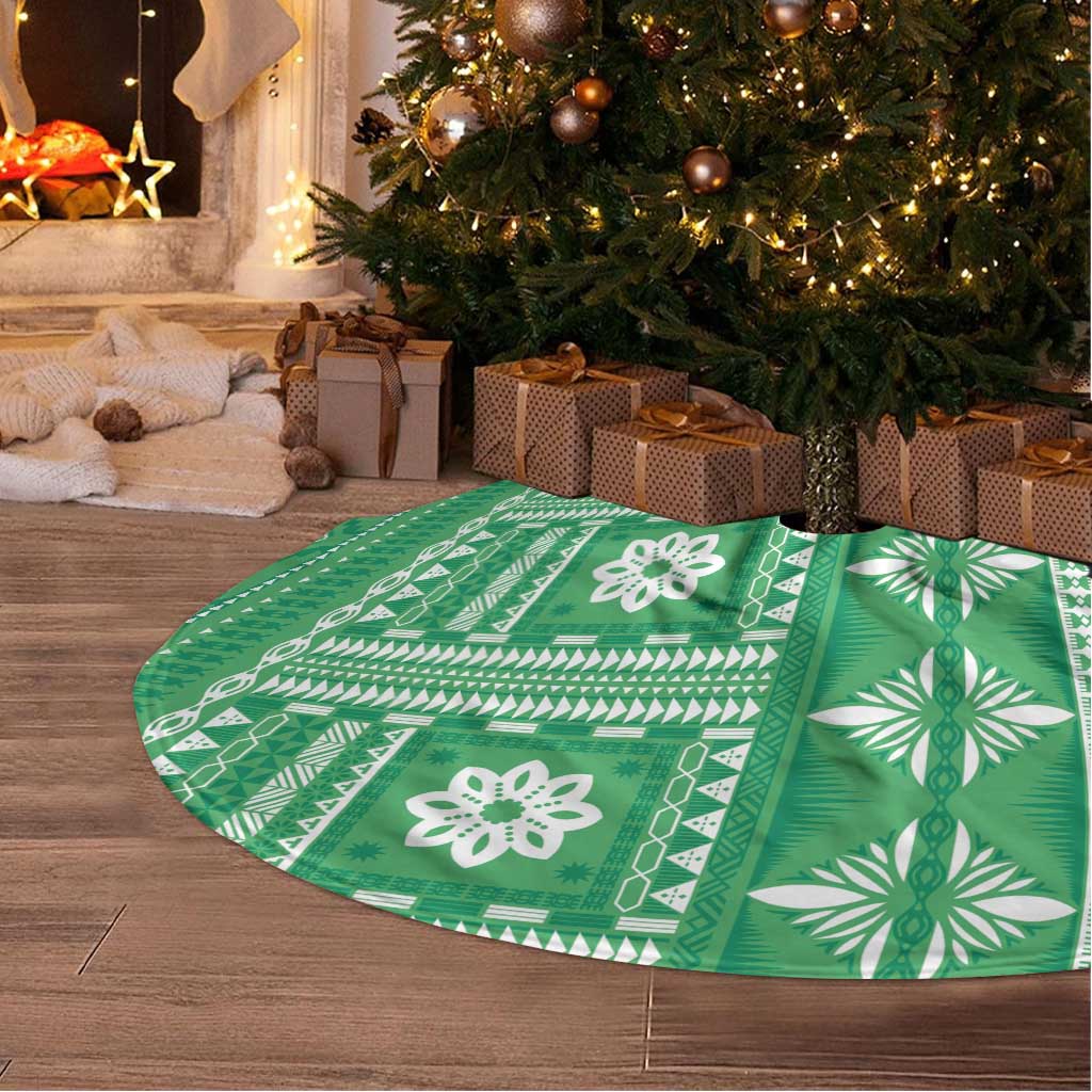 Fiji Masi All Green Tree Skirt Tapa Pattern LT01 - Polynesian Pride