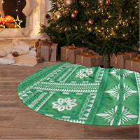 Fiji Masi All Green Tree Skirt Tapa Pattern LT01 - Polynesian Pride