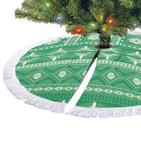 Fiji Masi All Green Tree Skirt Tapa Pattern LT01 - Polynesian Pride