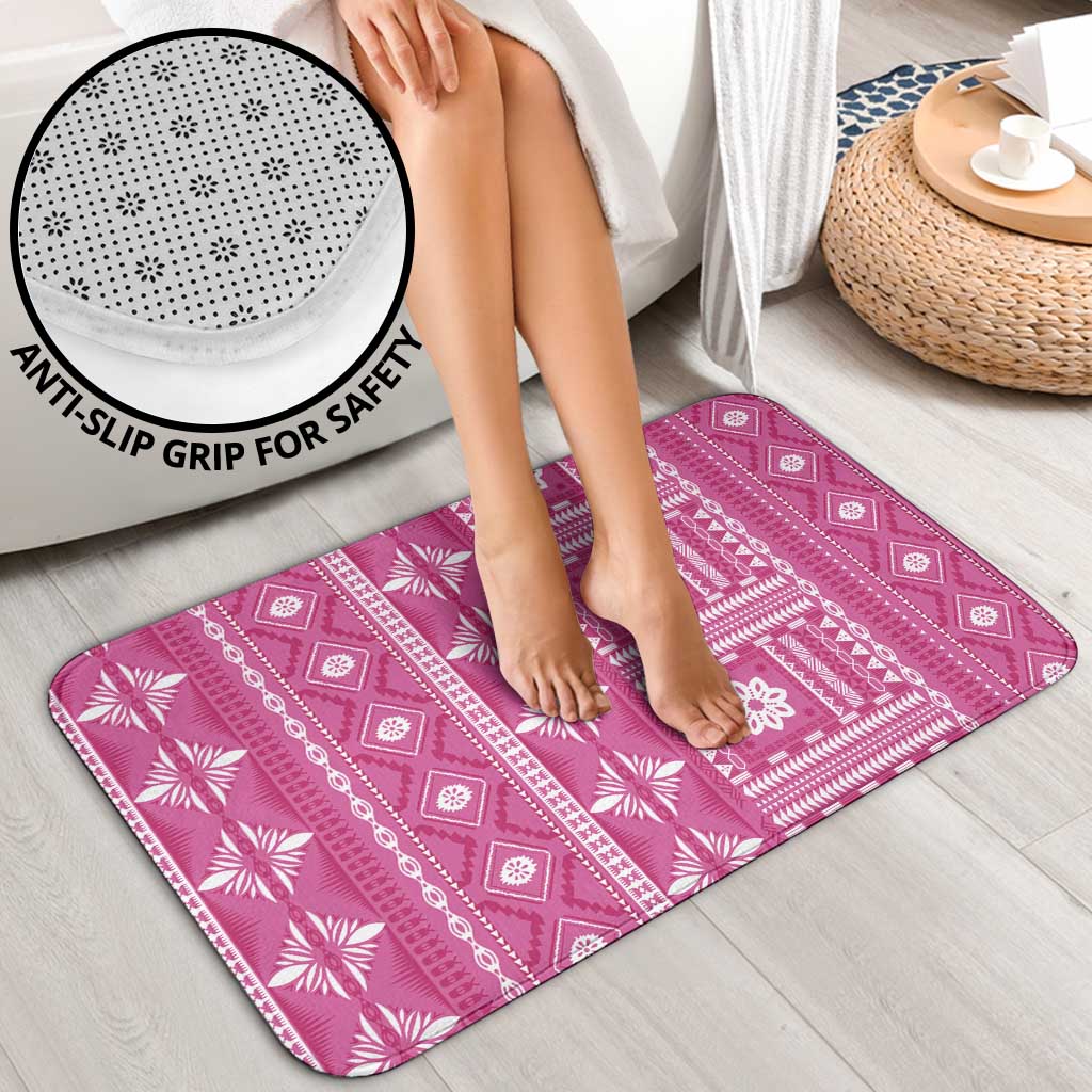Fiji Masi All Pink Bathroom Set Tapa Pattern LT01 - Polynesian Pride