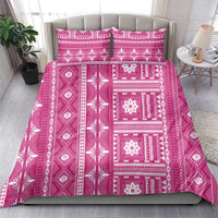 Fiji Masi All Pink Bedding Set Tapa Pattern LT01 - Polynesian Pride