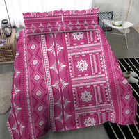 Fiji Masi All Pink Bedding Set Tapa Pattern LT01 - Polynesian Pride