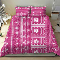 Fiji Masi All Pink Bedding Set Tapa Pattern LT01 - Polynesian Pride