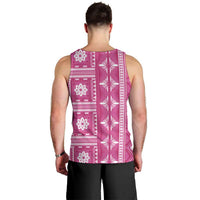 Fiji Masi All Pink Men Tank Top Tapa Pattern LT01 - Polynesian Pride