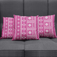 Fiji Masi All Pink Pillow Cover Tapa Pattern LT01 - Polynesian Pride