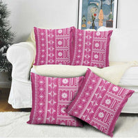Fiji Masi All Pink Pillow Cover Tapa Pattern LT01 - Polynesian Pride
