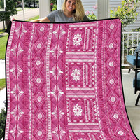 Fiji Masi All Pink Quilt Tapa Pattern LT01 Pink - Polynesian Pride