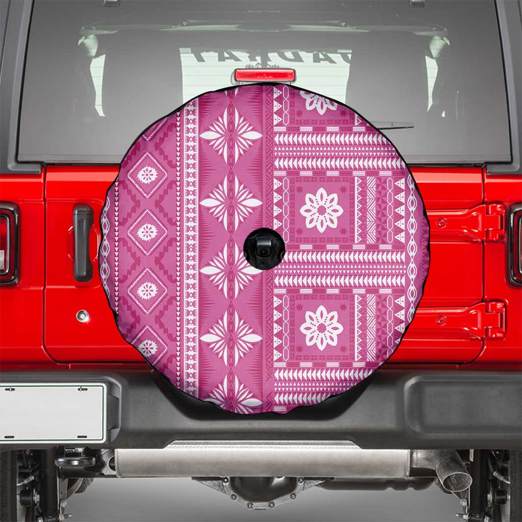 Fiji Masi All Pink Spare Tire Cover Tapa Pattern LT01 - Polynesian Pride