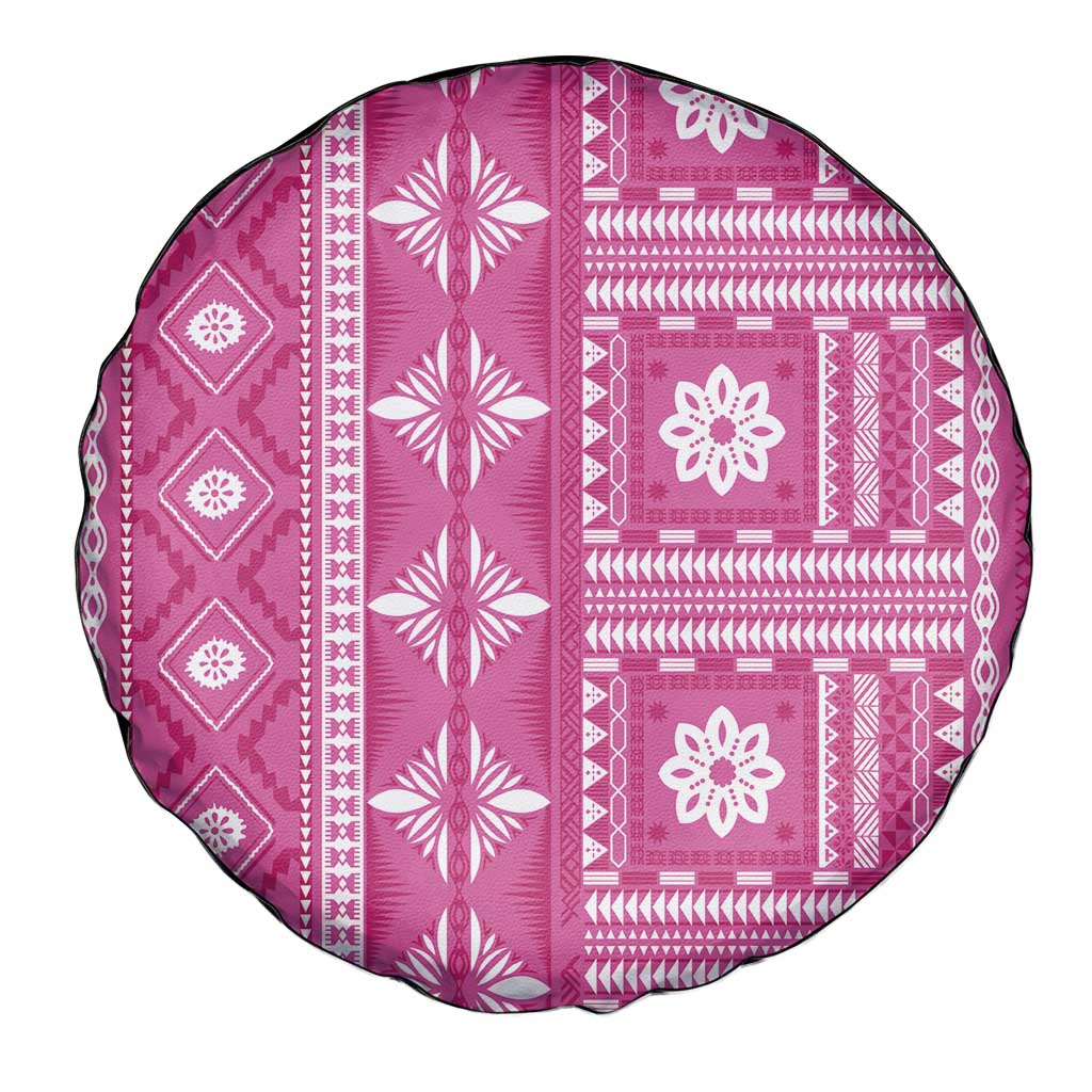 Fiji Masi All Pink Spare Tire Cover Tapa Pattern LT01 - Polynesian Pride