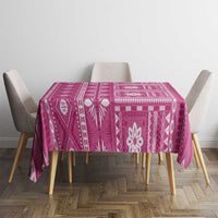 Fiji Masi All Pink Tablecloth Tapa Pattern LT01 - Polynesian Pride