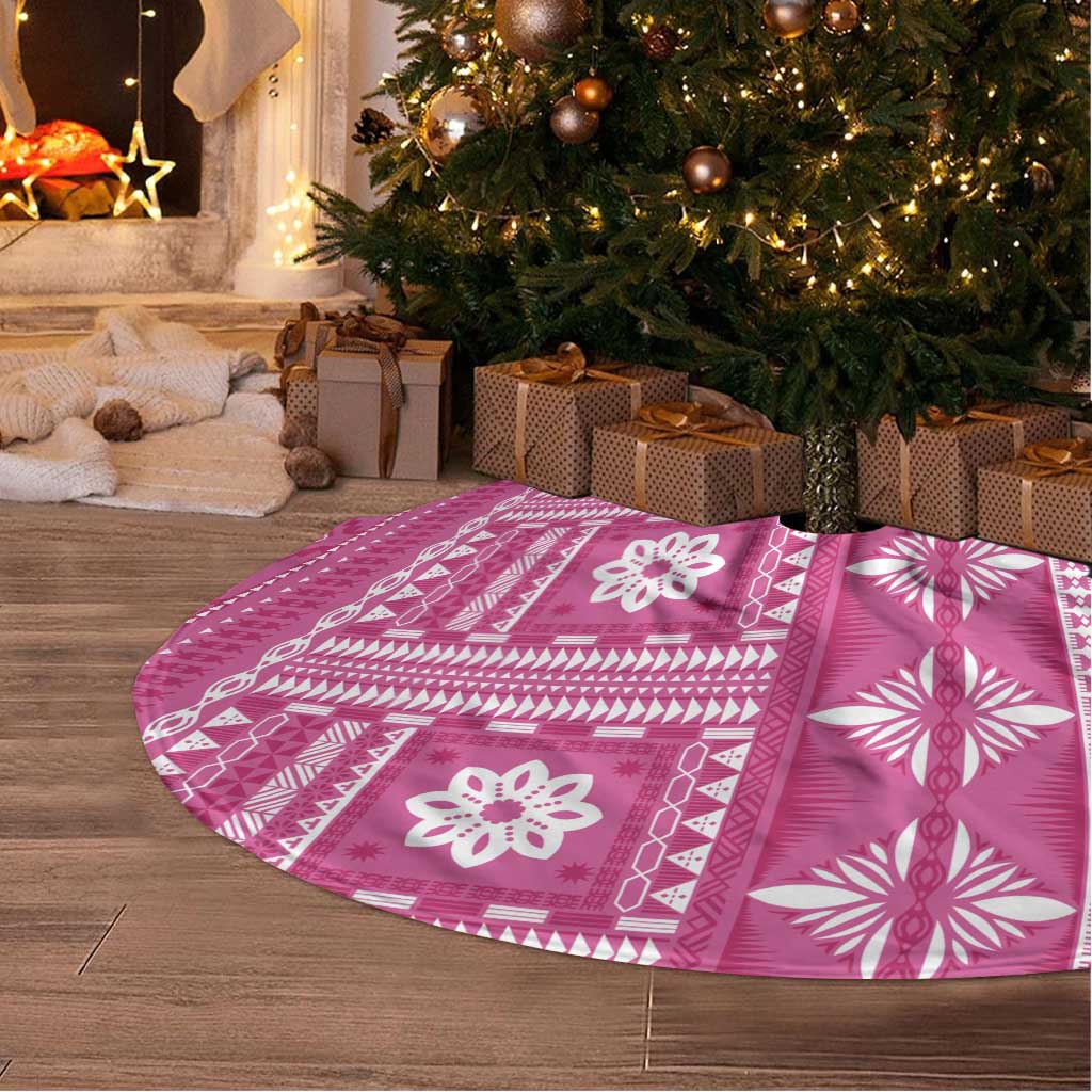 Fiji Masi All Pink Tree Skirt Tapa Pattern LT01 - Polynesian Pride