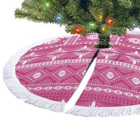 Fiji Masi All Pink Tree Skirt Tapa Pattern LT01 - Polynesian Pride