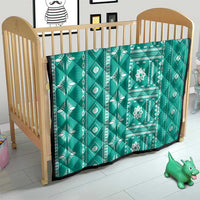 Fiji Masi All Teal Quilt Tapa Pattern LT01 - Polynesian Pride