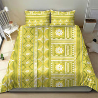 Fiji Masi All Yellow Bedding Set Tapa Pattern LT01 - Polynesian Pride