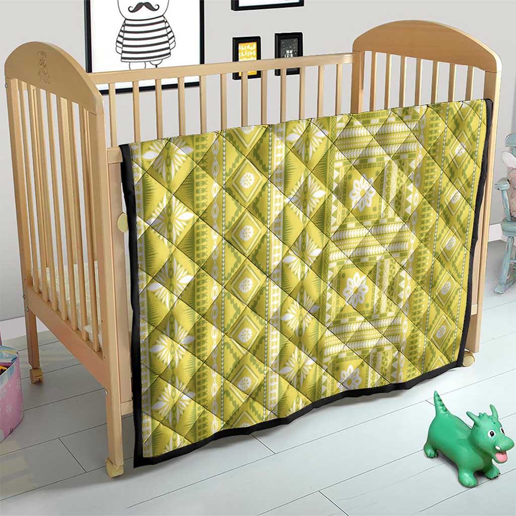 Fiji Masi All Yellow Quilt Tapa Pattern LT01 - Polynesian Pride