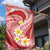 Plumeria Polynesian Coral Glitter Pattern Garden Flag