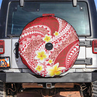 Plumeria Polynesian Coral Glitter Pattern Spare Tire Cover LT01 Coral - Polynesian Pride
