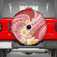 Plumeria Polynesian Coral Glitter Pattern Spare Tire Cover LT01 - Polynesian Pride