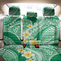 Plumeria Polynesian Green Glitter Pattern Back Car Seat Cover LT01 - Polynesian Pride