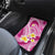 Plumeria Polynesian Pink Glitter Pattern Car Mats