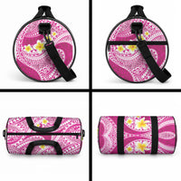 Plumeria Polynesian Pink Glitter Pattern Duffle Bag LT01 - Polynesian Pride