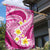 Plumeria Polynesian Pink Glitter Pattern Garden Flag