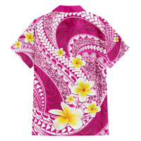 Plumeria Polynesian Pink Glitter Pattern Hawaiian Shirt LT01 - Polynesian Pride