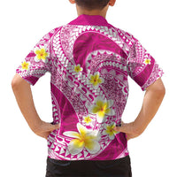 Plumeria Polynesian Pink Glitter Pattern Hawaiian Shirt LT01 - Polynesian Pride