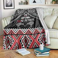Aotearoa Toitu Te Tiriti Waitangi Blanket Proud To Be Maori LT01 Black - Polynesian Pride