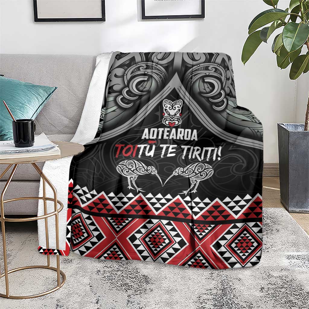 Aotearoa Toitu Te Tiriti Waitangi Blanket Proud To Be Maori LT01 - Polynesian Pride