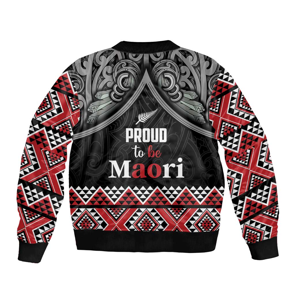 Aotearoa Toitu Te Tiriti Waitangi Bomber Jacket Proud To Be Maori LT01 - Polynesian Pride