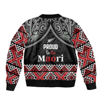 Aotearoa Toitu Te Tiriti Waitangi Bomber Jacket Proud To Be Maori LT01 - Polynesian Pride