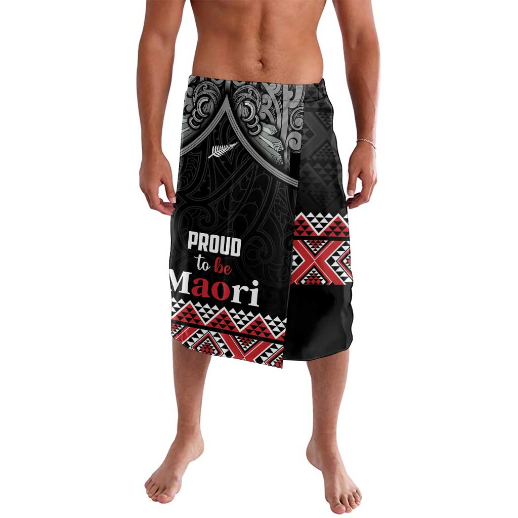 Aotearoa Toitu Te Tiriti Waitangi Lavalava Proud To Be Maori LT01 Black - Polynesian Pride
