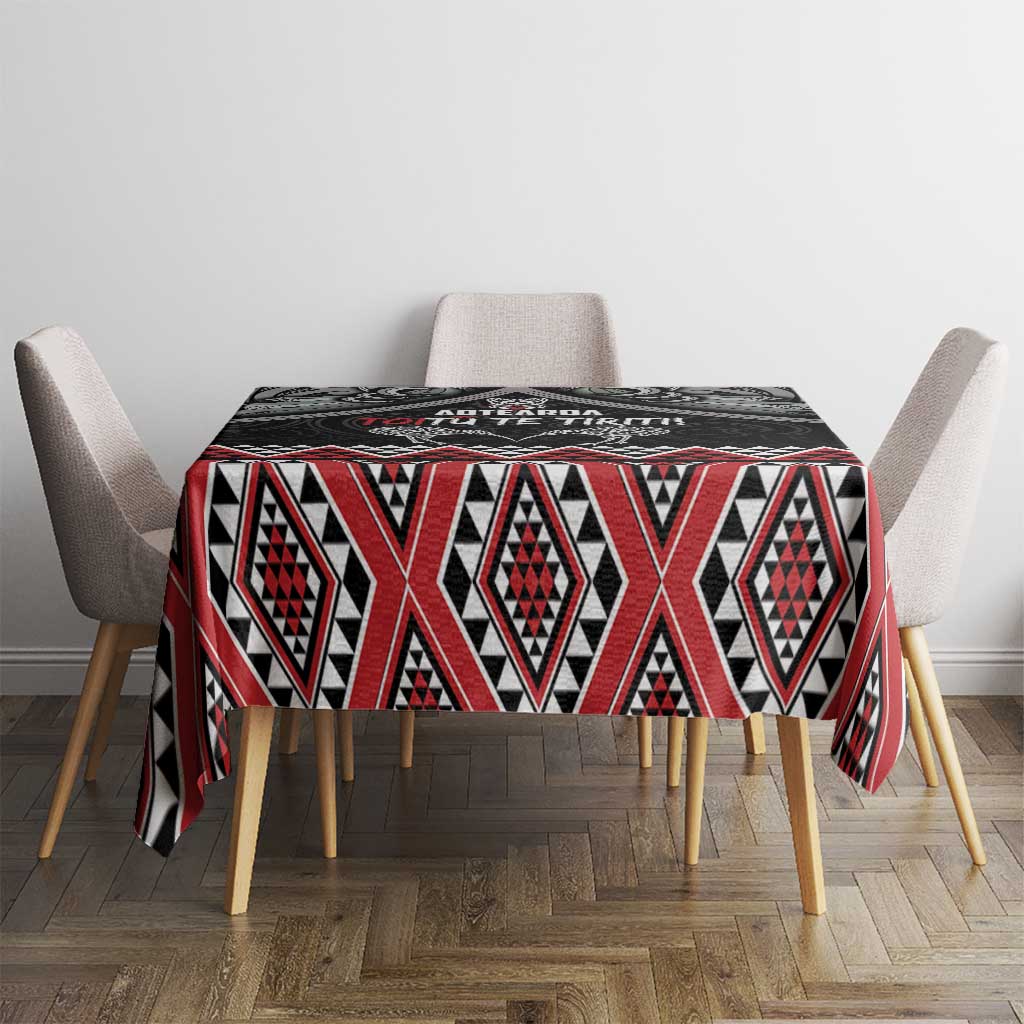Aotearoa Toitu Te Tiriti Waitangi Tablecloth Proud To Be Maori LT01 - Polynesian Pride