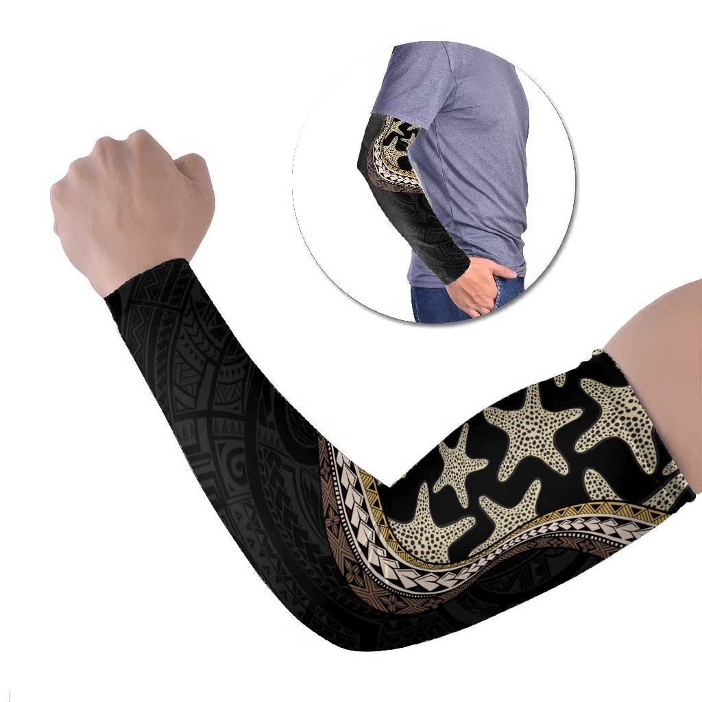 Beige Polynesian Starfish Unique Pattern Arm Sleeves LT01 Set of 2 Beige - Polynesian Pride