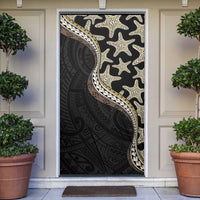 Beige Polynesian Starfish Unique Pattern Door Cover LT01 Beige - Polynesian Pride