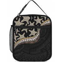 Beige Polynesian Starfish Unique Pattern Lunch Bag LT01 10.2 × 8.3 × 4.3 inch Beige - Polynesian Pride