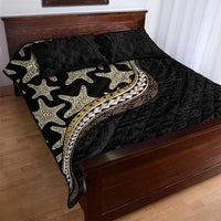 Beige Polynesian Starfish Unique Pattern Quilt Bed Set LT01 - Polynesian Pride