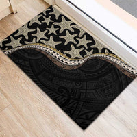 Beige Polynesian Starfish Unique Pattern Rubber Doormat LT01 - Polynesian Pride