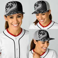 Monotone Polynesian Starfish Unique Pattern Baseball Net Cap LT01 - Polynesian Pride