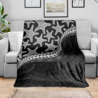 Monotone Polynesian Starfish Unique Pattern Blanket LT01 - Polynesian Pride