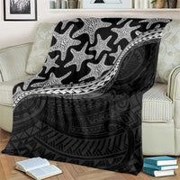 Monotone Polynesian Starfish Unique Pattern Blanket LT01 - Polynesian Pride
