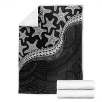 Monotone Polynesian Starfish Unique Pattern Blanket LT01 - Polynesian Pride